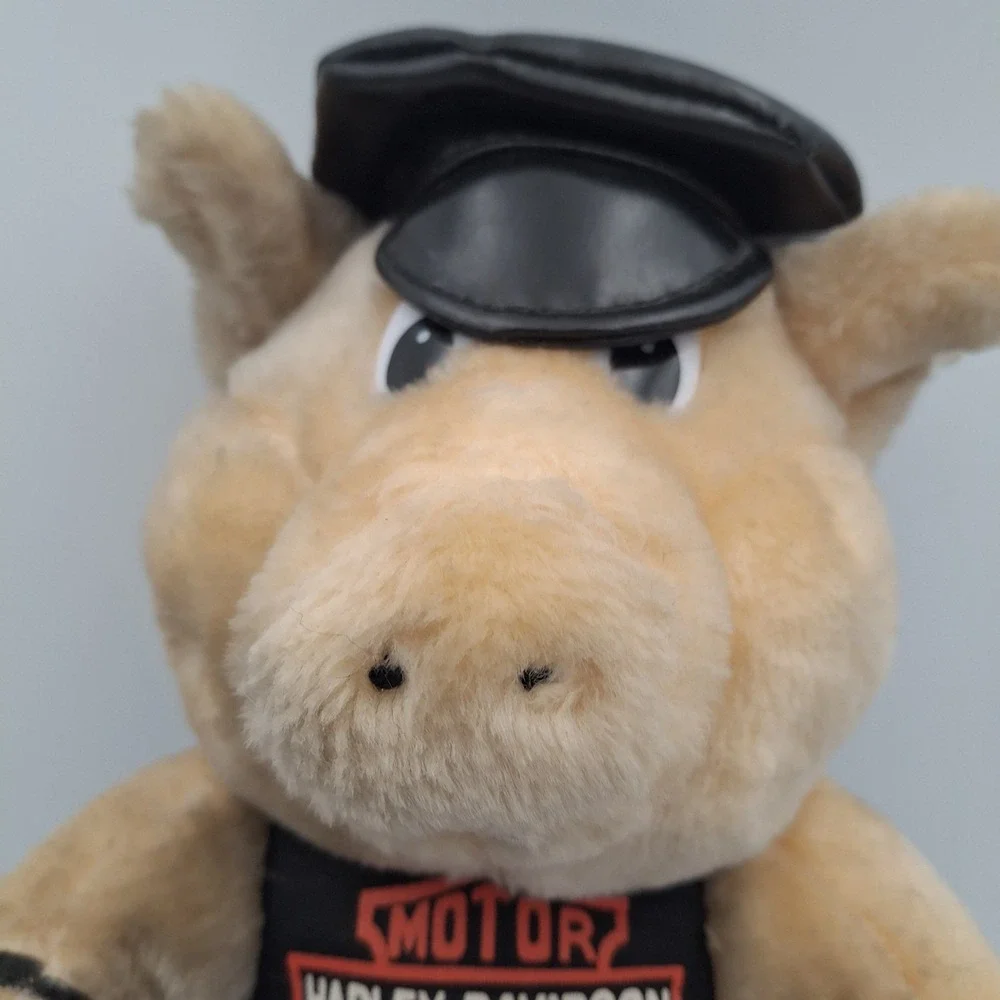 1998 Harley Davidson Motorcycle Biker‎ Pig Hog Plush Stuffed Tough Persona Dusty